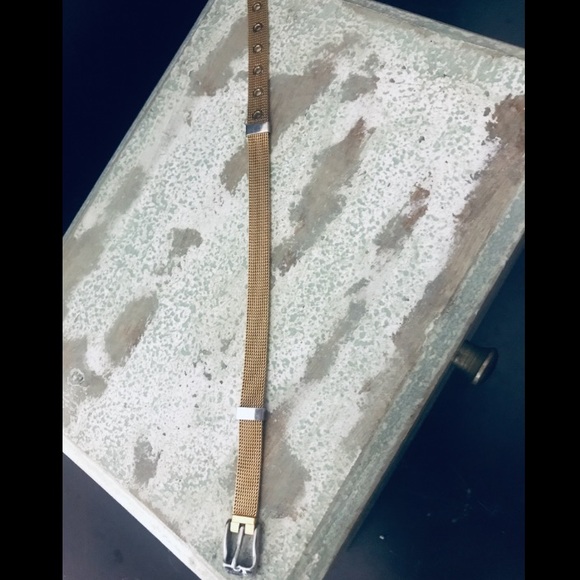 Rustic Cuff Gold Mini Mesh Bracelet - Picture 4 of 4